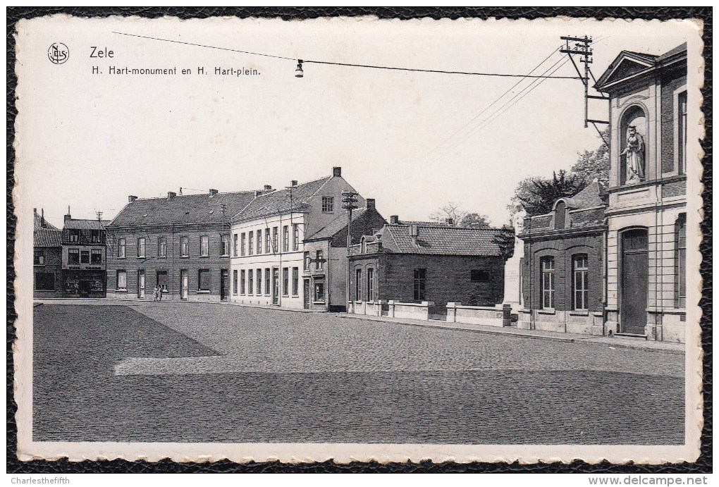 ZELE - H. HART-MONUMENT En H. HART- PLEIN -- Niet Courant - Zele