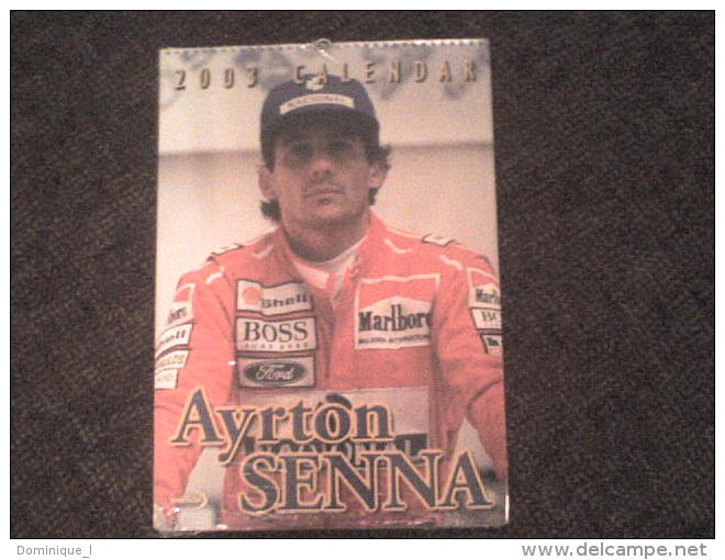 Calendrier NEUF SCELLE Calendar 12 PHOTOS De Ayrton Senna, Chacune=29.5 Cmx42 Cm - Automovilismo - F1