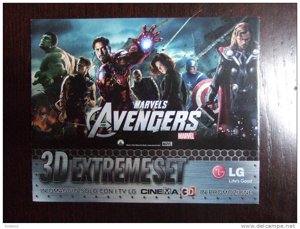 The Avengers Movie Film Flyer + Pages Size Carte Postale - Altri & Non Classificati