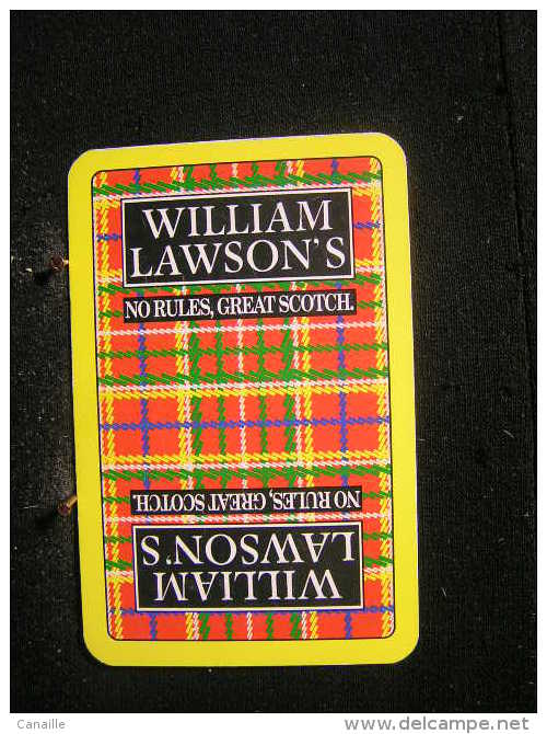 Playing Cards / Carte A Jouer / 1 Dos De Cartes, Inscription  Publicitaire / William Lawson's,  Scotch Whisky - Autres & Non Classés