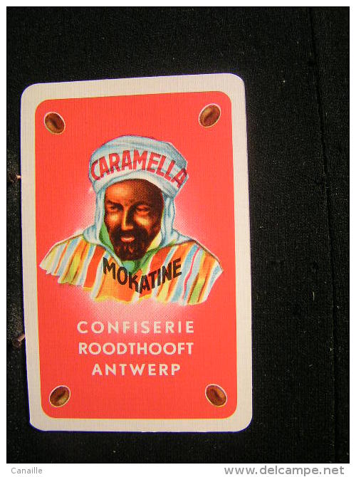 Playing Cards / Carte A Jouer / 2 Dos De Cartes, Inscription  Publicitaire / Confiserie Roodthooft Antwerp, Mokatine - Andere & Zonder Classificatie