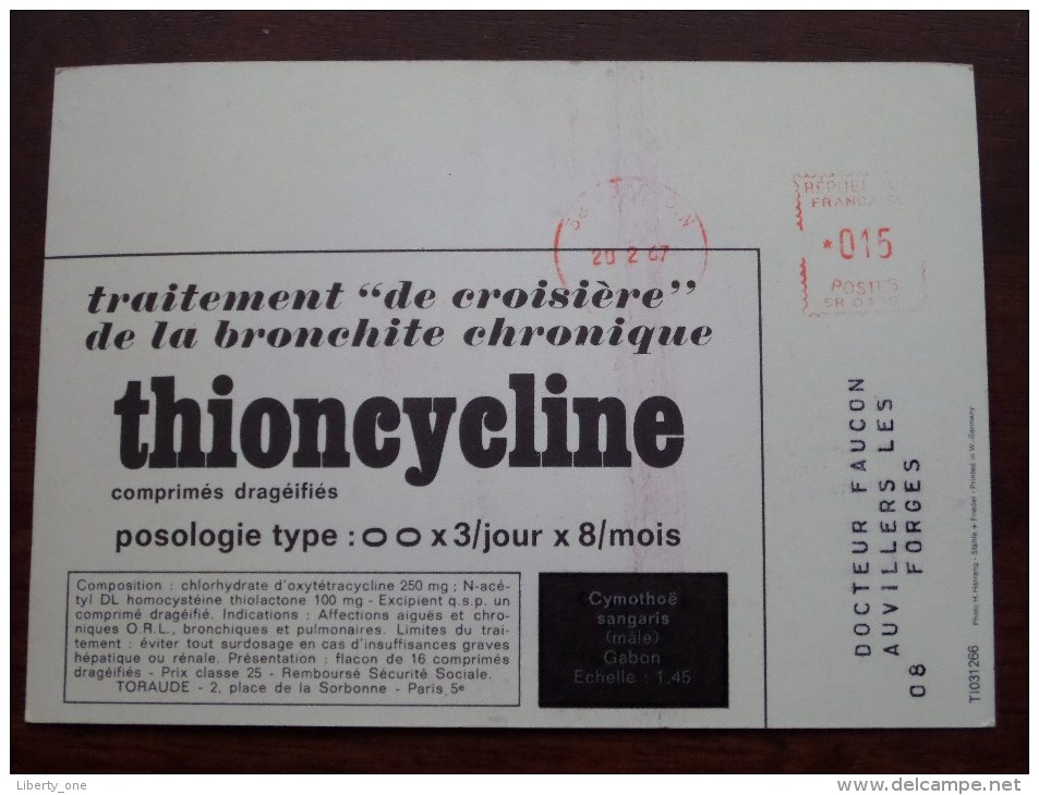 CYMOTHOË SANGARIS - Anno 1967 ( Thioncycline - Zie Foto Voor Details ) !! - Papillons