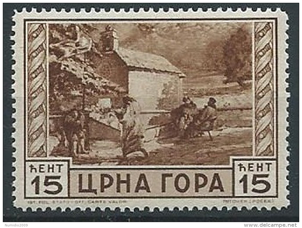 1943 MONTENEGRO IL SERTO 15 CENT MNH ** - ED678 - Montenegro