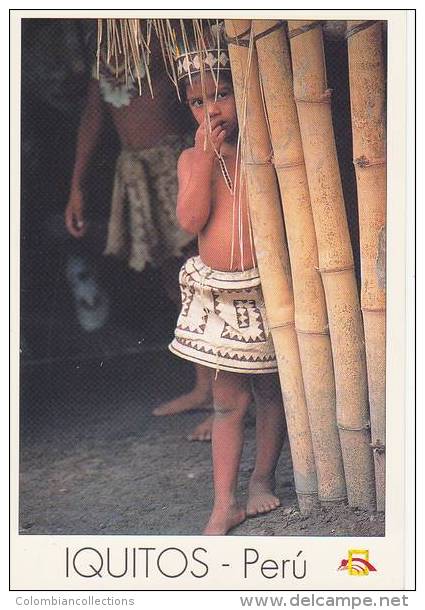 Lote PEP802, Peru, Postal, Postcard, Indigenous Issues, Iquitos, Nativo Bora - Perú