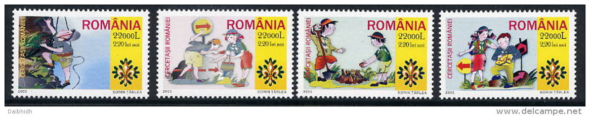 ROMANIA 2005 Scouting MNH / **.  Michel 5943-46 - Ungebraucht