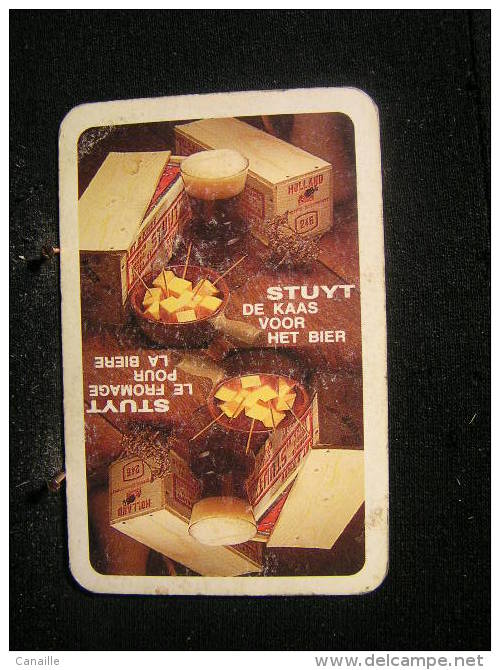 Playing Cards/Carte A Jouer/1 Dos De Cartes,Inscription  Publicitaire/Produits Laitiers,Stuyt,Le Fromage Pour La Bière - Andere & Zonder Classificatie