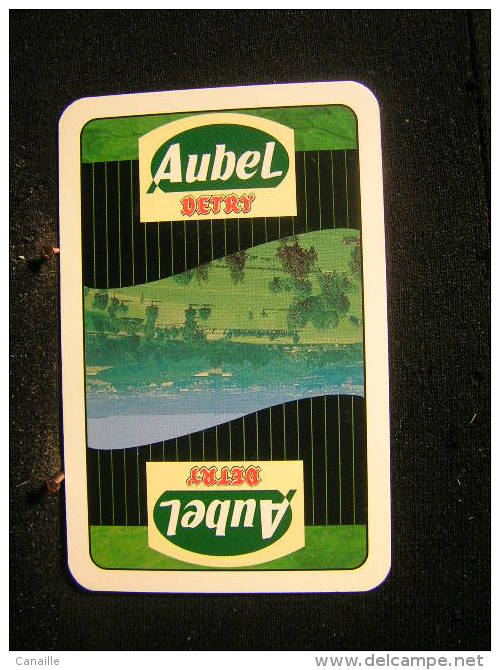 Playing Cards/Carte A Jouer/4 Dos De Cartes,Inscription  Publicitaire/Detry,Aubel / Porc-Viandes-Charcuteries-Salaisons - Autres & Non Classés