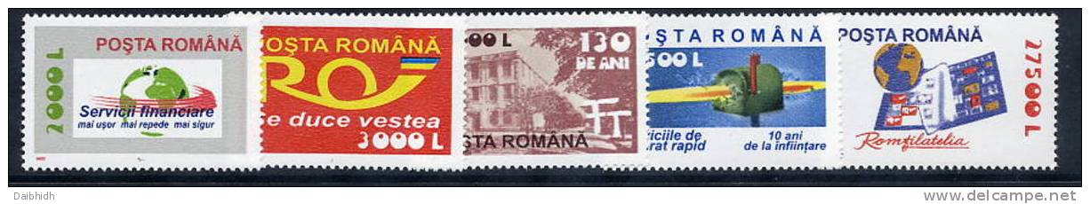 ROMANIA 2002 Postal Services I  MNH / **.  Michel 5672-76 - Nuovi