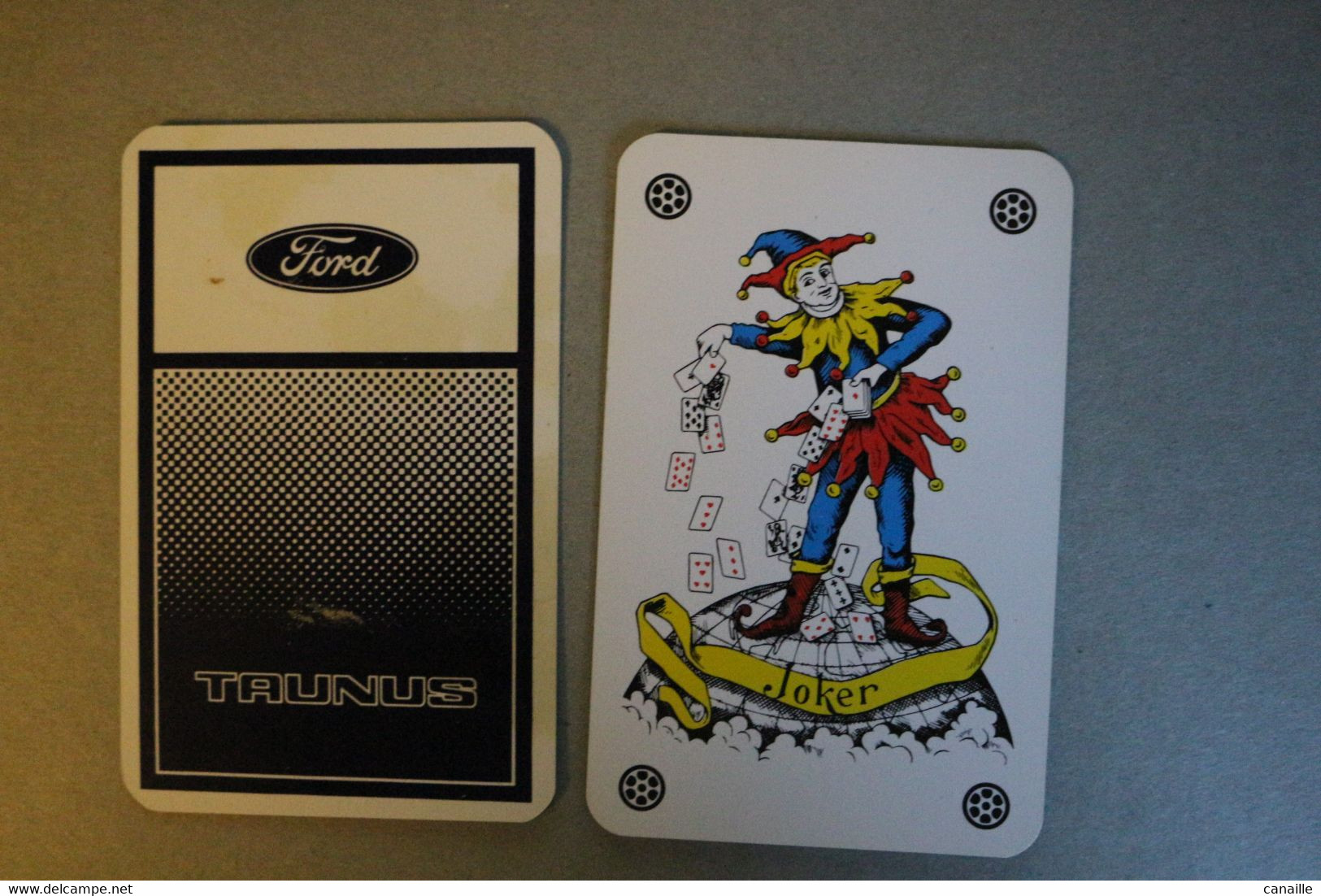 Playing Cards / Carte A Jouer / 1 Dos De Cartes,Inscription  Publicitaire /  Automobile - Ford Taunus, Genk Belgique - Andere & Zonder Classificatie