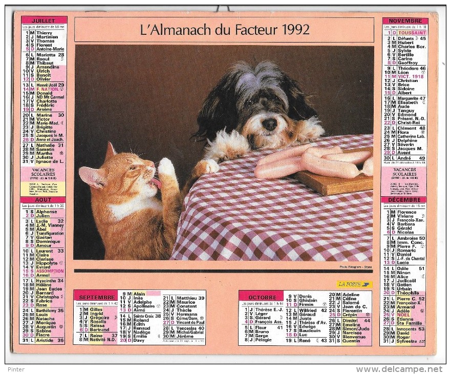 CALENDRIER - ALMANACH DES POSTES ET DES TELEGRAPHES -   ANNEE 1996  - SEINE SAINT DENIS - Grand Format : 1991-00