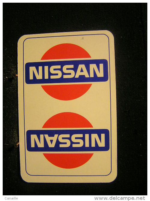 Playing Cards / Carte A Jouer / 1 Dos De Cartes,Inscription  Publicitaire /  Automobile - Voiture Nissen - Autres & Non Classés