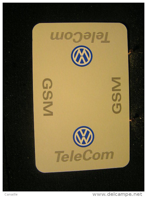 Playing Cards / Carte A Jouer / 1 Dos De Cartes,Inscription  Publicitaire /  Automobile - Voiture  VW - Wolskwagen - Sonstige & Ohne Zuordnung