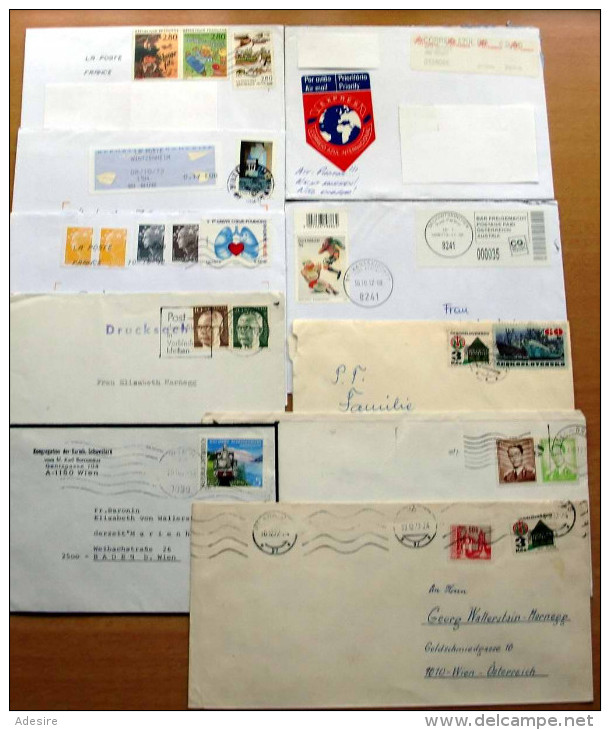 40 Stück Briefe Ganze Welt (2) - (12 Scans) Von 1964 Bis 2013, Mit Schönen MEF, Teilw.mit Inhalt - Lots & Kiloware (max. 999 Stück)