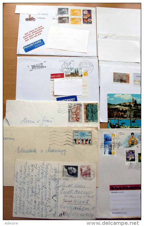 40 Stück Briefe ganze Welt (2) - (12 Scans) von 1964 bis 2013, mit schönen MEF, teilw.mit Inhalt