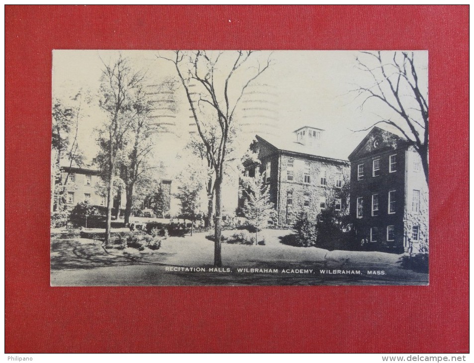 Massachusetts> Wilbraham  Academy  --Recitation   Hall  -- Ref 1435 - Northampton