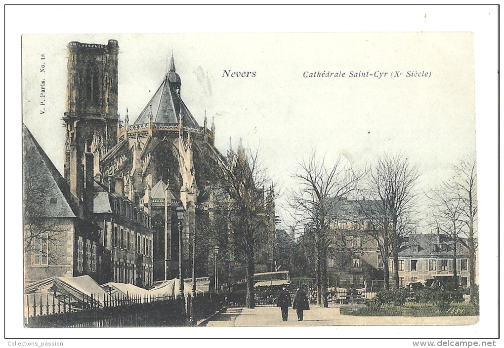 Cp, 58, Nevers, Cathédrale Saint-Cyr - Nevers
