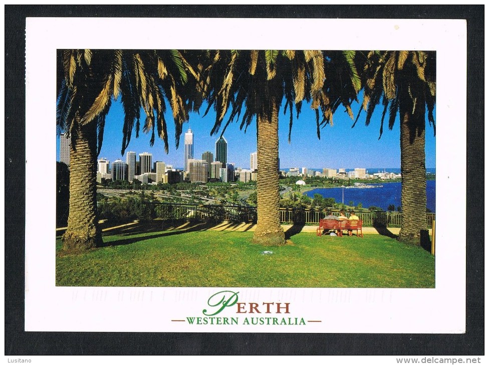 AUSTRALIA - PERTH - KINGS PARK - USED STAMP TIMBRE ( 2 SCANS ) - Perth