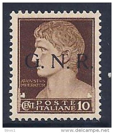Italy, Republican National Guard, MI # 2 MNH Italy Stamp Overprinted G.N.R., 1944 - Neufs