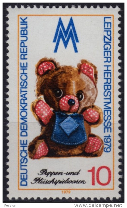 Teddy BEAR / Exposition Leipzig - 1979 DDR - MNH - Poppen