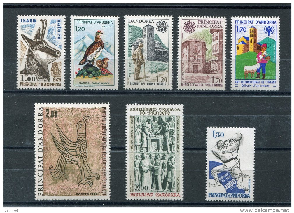 ANDORRE FRANCAIS  ( Année Complète 1979) N° 274 A 281 **  (Y&amp;T) - Volledige Jaargang