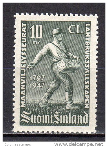 (SA0210) FINLAND, 1947 (150th Anniversary Of The Finnish Agricultural Societies). Mi # 347. MNH** Stamp - Unused Stamps