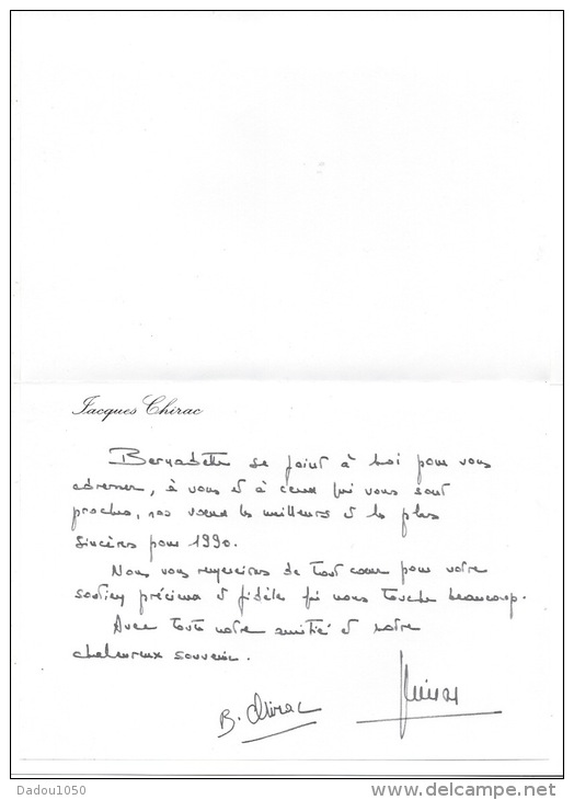 Jacques Chirac Et Son épouse 1989 - Documents Historiques