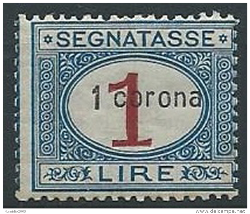 1922 DALMAZIA SEGNATASSE 1 CORONA MNH ** - ED686 - Dalmatie