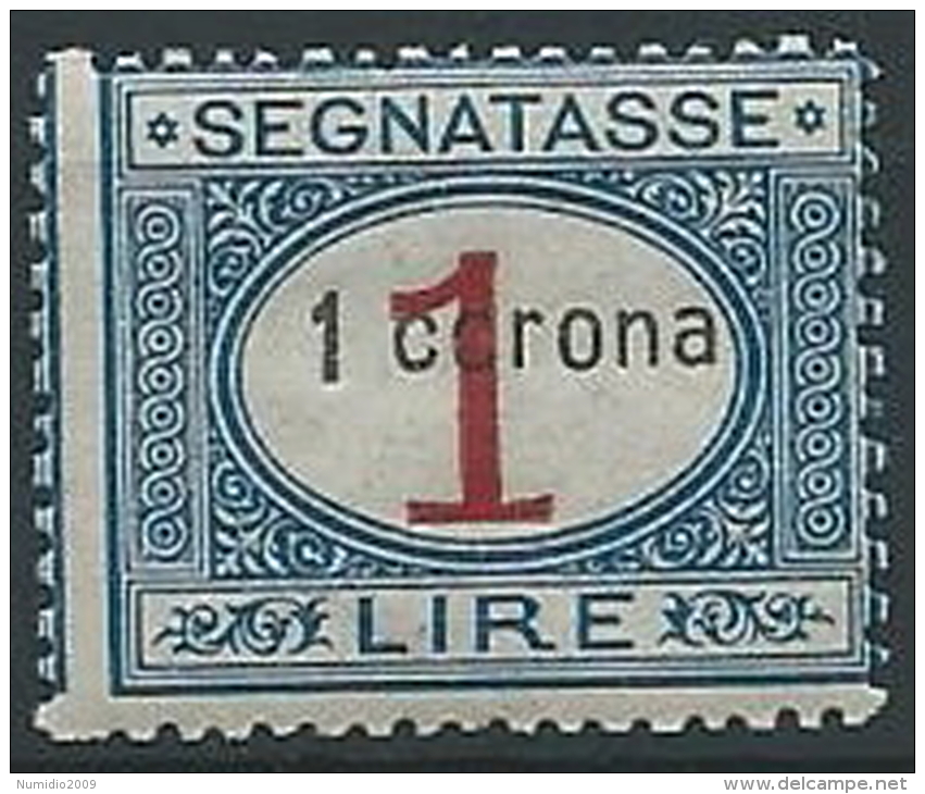 1922 DALMAZIA SEGNATASSE 1 CORONA MNH ** - ED686-2 - Dalmatia