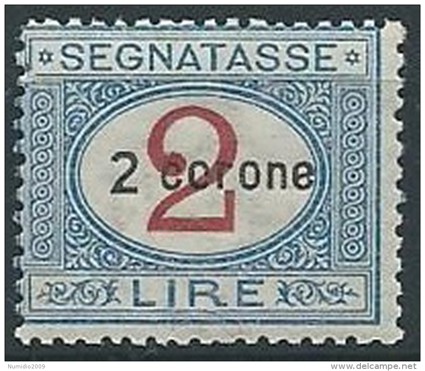 1922 DALMAZIA SEGNATASSE 2 CORONE MNH ** - ED685 - Dalmatien
