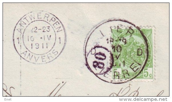 Belgie - Lier - Prentkaart - Stempel Lier D 10-IV-1911 - Autres & Non Classés