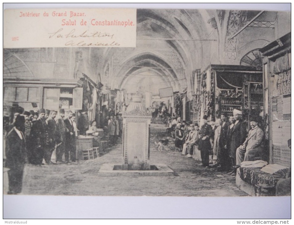 Turquie Carte De Canstantinopel 1904 Pour Paris Bureau Autrichien - Storia Postale