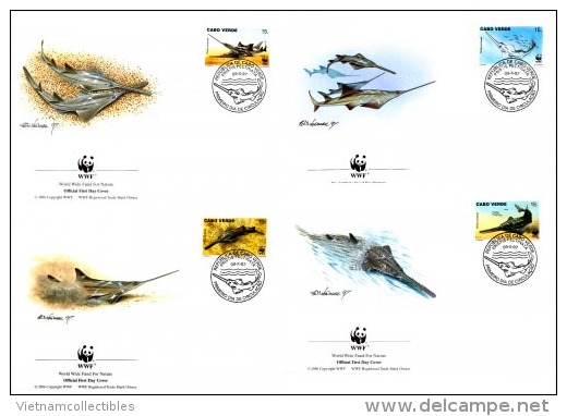 (WWF-222) FDC W.W.F Cape Verde Sawfish / Fish 1997 - Briefe U. Dokumente