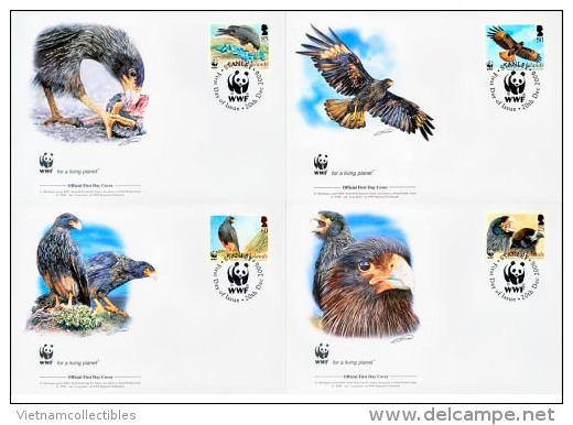 (WWF-395) FDC W.W.F. Falkland Islands Birds / Bird 200 - Lettres & Documents