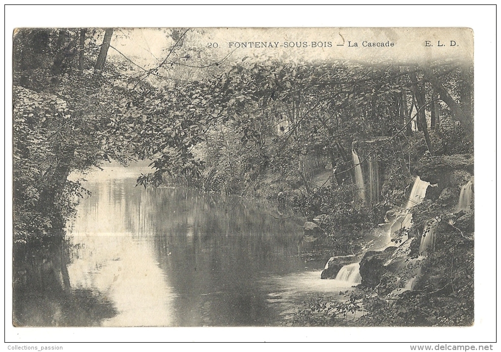 Cp, 94, Fontenay-sous-Bois, La Cascade, Voyagée 1907 - Fontenay Sous Bois