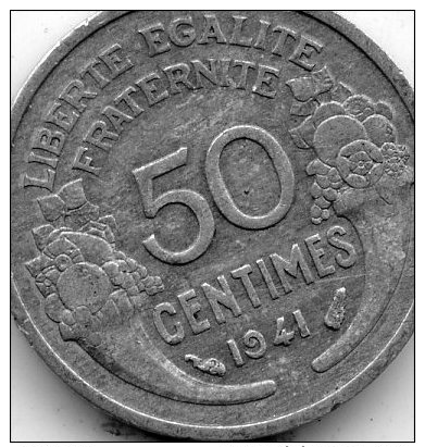 France 50 Centimes 1941 - Sonstige & Ohne Zuordnung