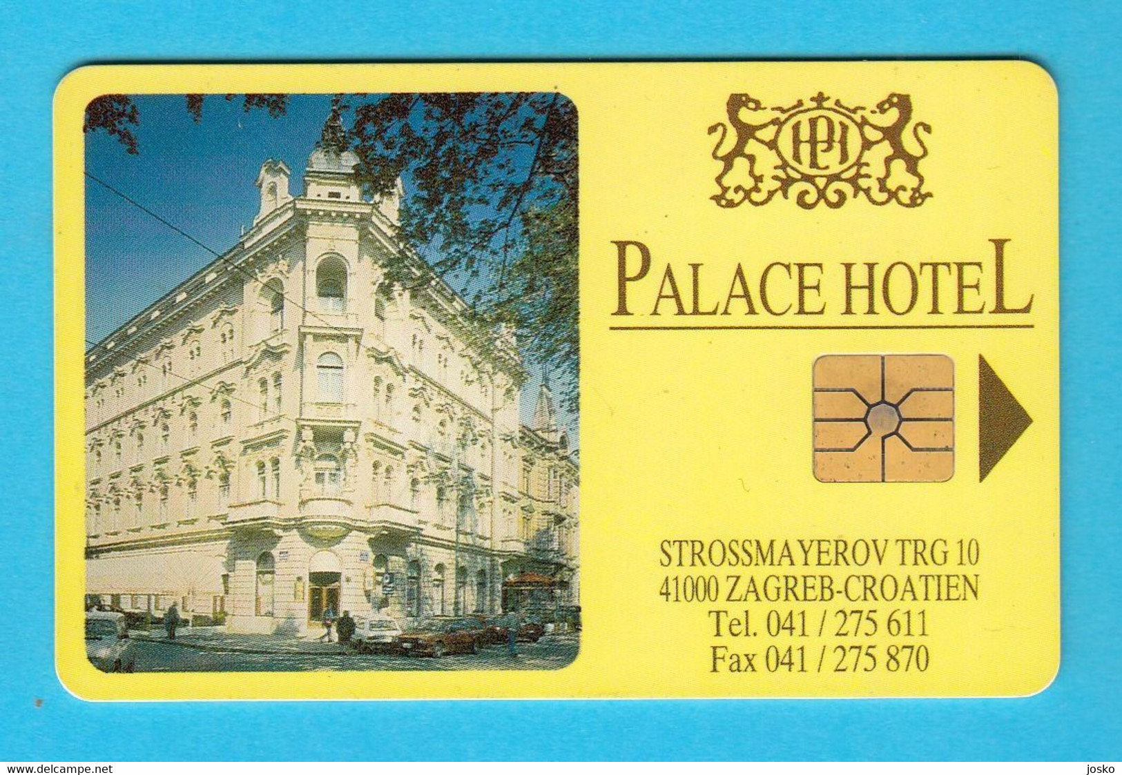 HOTEL PALACE  ( Croatia - Old And Very Rare Chip Card , Only 10.000 Ex. ) - Kroatien