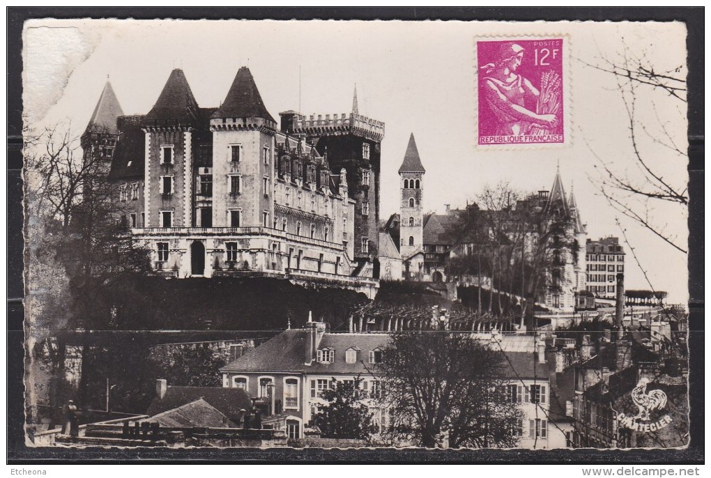 = Timbre N°1116 Moissonneuse Non Oblitéré Carte Postale Pau Le Château Du Roi Henri IV - 1957-1959 Mietitrice