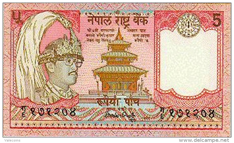 NEPAL 5 Rupees - P 30 B - UNC NEUF - Nepal