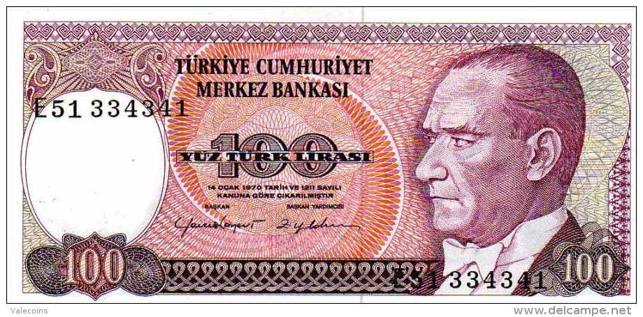 TURCHIA TURKEY TURKEI 100 Lira (1984) P. 194 B - GEM UNC NEUF - Turchia