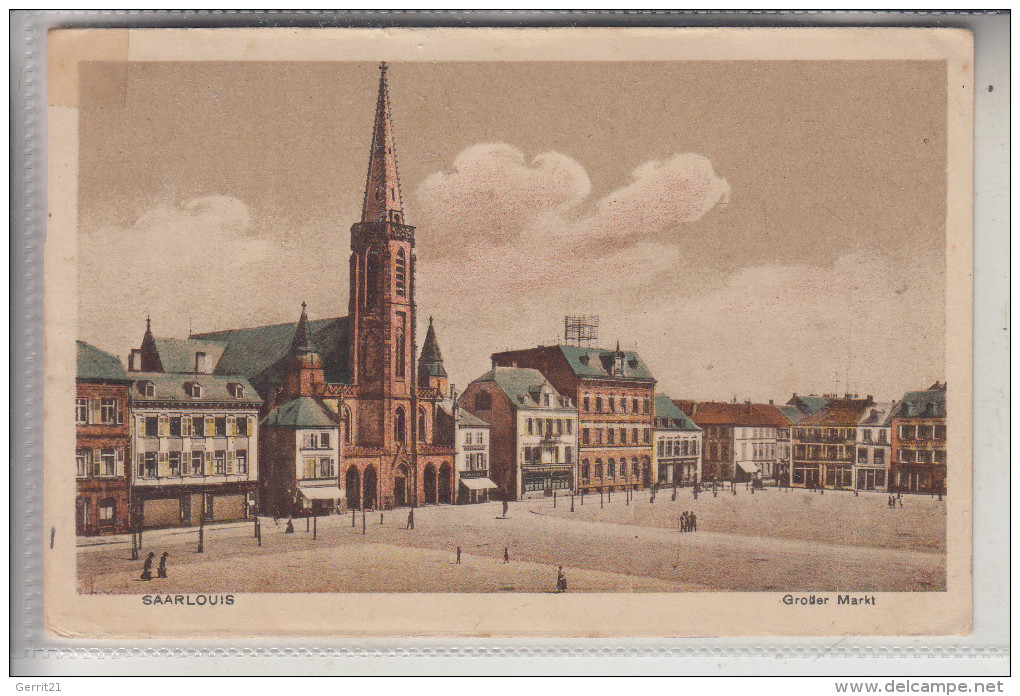 6630 SAARLOUIS, Grosser Markt, 1923 - Kreis Saarlouis