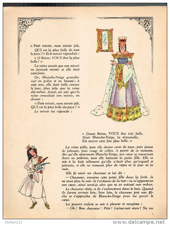Blanche Neige - Conte De Grimm - 1946 - 16 Pages 26,7 X 21 Cm - Cuentos