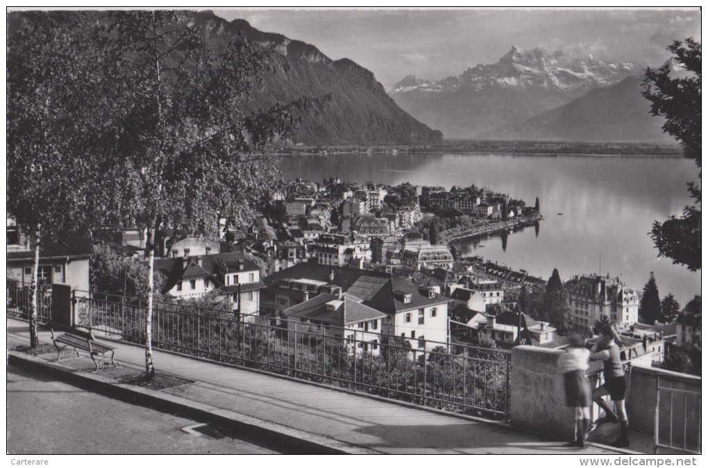 SUISSE,HELVETIA,SWISS,SWI TZERLAND,SVIZZERA,SCHWEIZ ,VAUD,MONTREUX IL YA 50 ANS ,lac Léman,enfants Du Pays - Montreux