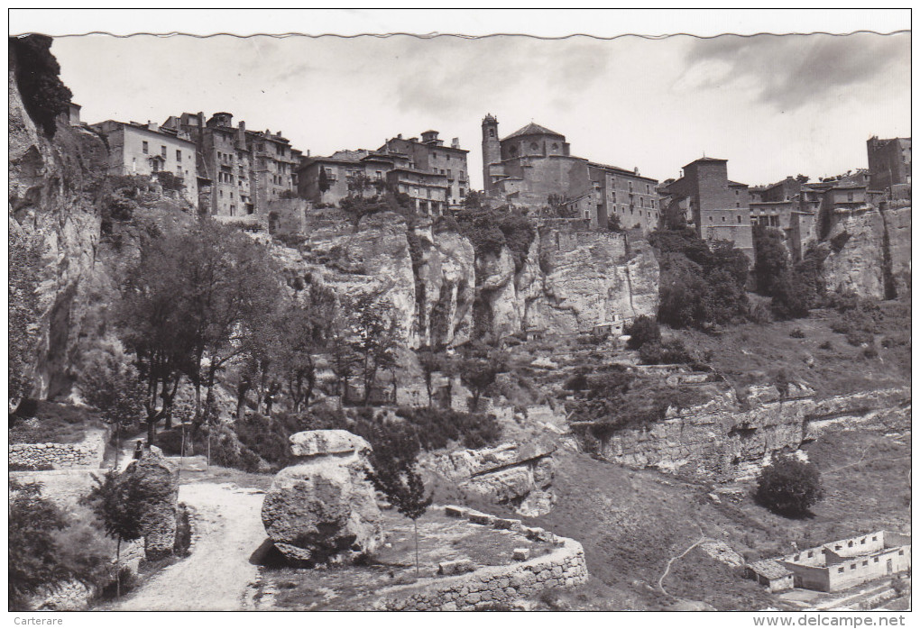 ESPAGNE,SPAIN,ESPAGNE,cas Tilla La Mancha,castille,CUENCA,UN ESCO,HOZ DEL HUECAR,ravine,gorge,pierr E Ancienne - Cuenca