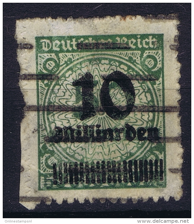 Germany: 1923 Mi. Nr 336 B , Used With Extra Paper At Left Side - Usati