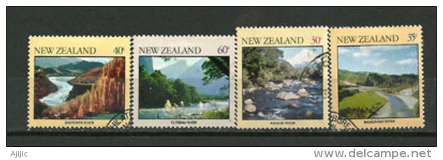 Paysages Neo-Zelandais (les Belles Rivières)  4 T-p Oblitérés. - Used Stamps