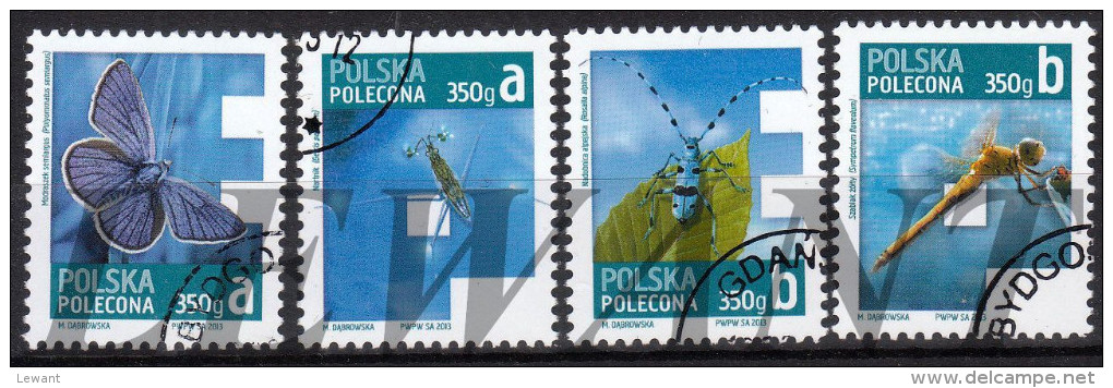 K POLAND - 2013.08.16. Butterfly (moth), Insects - USED - Used Stamps