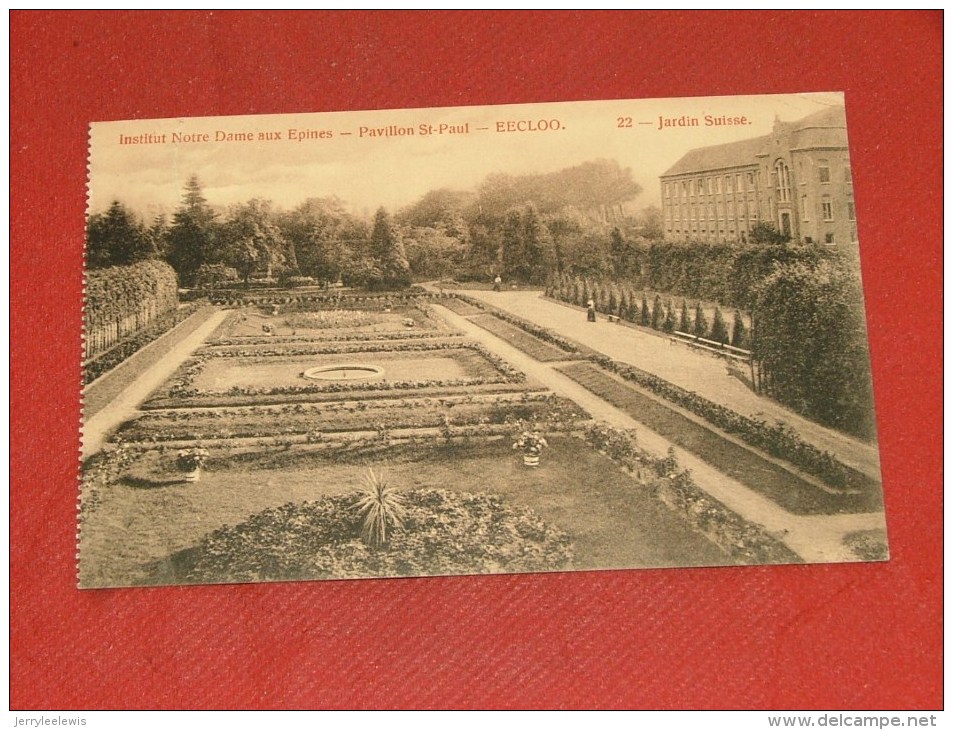 EEKLO - EECLOO -  Institut Notre Dame Aux Epines - Pavillon St Paul - Jardin Suisse  -  1914 - Eeklo