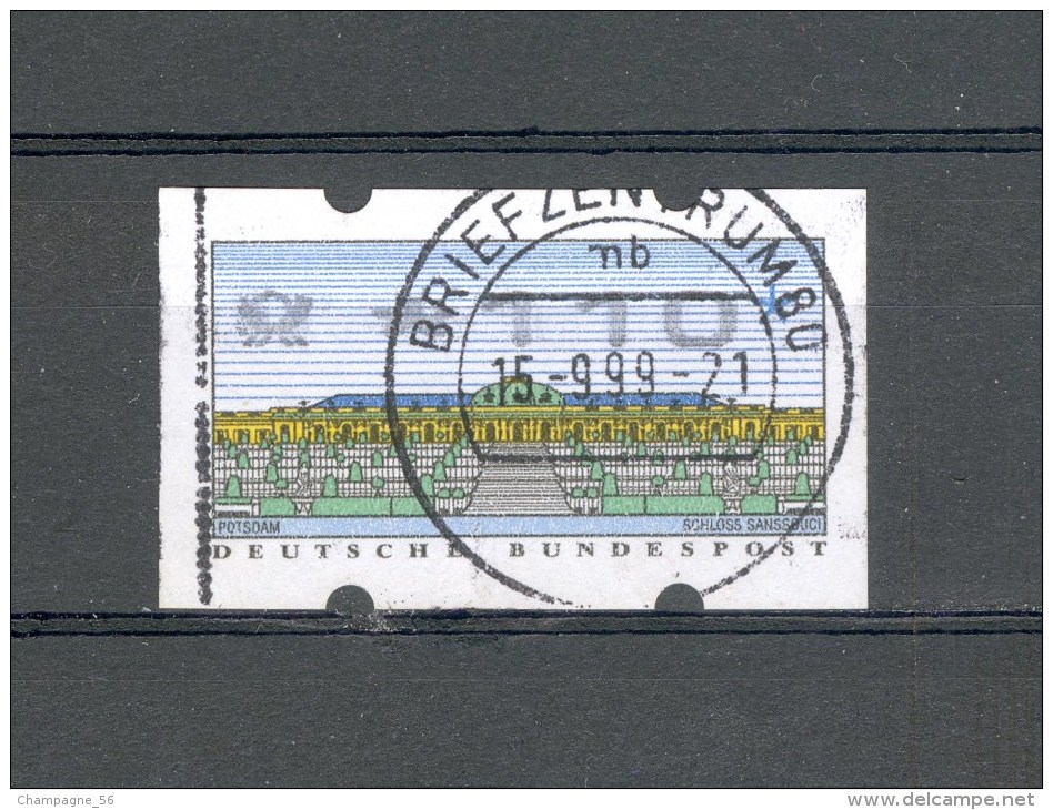 1999  N° 3  CORS * 1 1 0 * DISTRIBUTEUR    OBLITÉRÉ 15.9.99 ZUM BZ  80 MUNICH - Roulettes