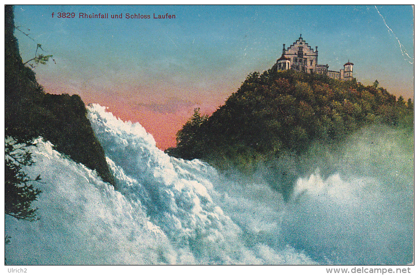 AK Rheinfall Und Schloss Laufen - 1936 (7751) - Laufen-Uhwiesen 