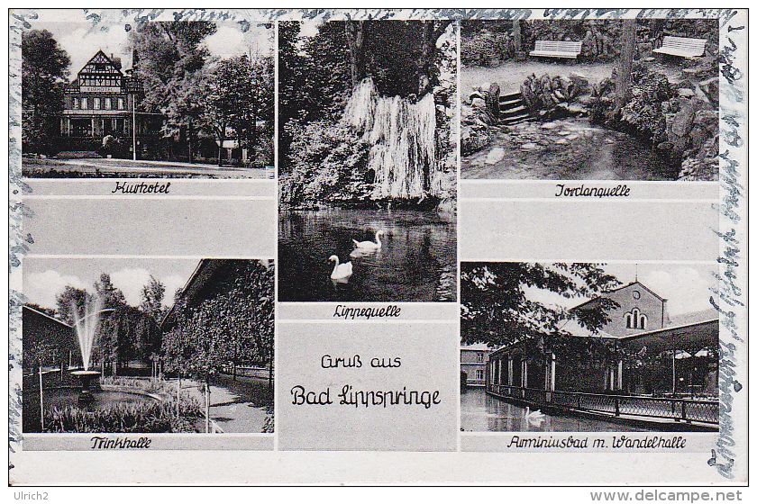 AK Bad Lippspringe - Mehrbildkarte - 1952 (7755) - Bad Lippspringe